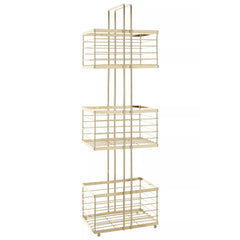 Dara Gold Rectangular Bathroom Storage Caddy