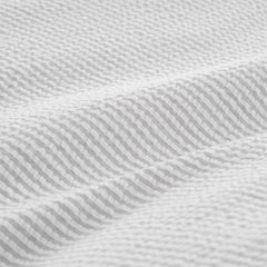 Bianca Seersucker Grey Woven Stripe 180TC Cotton Duvet Set