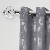 Chrome Bird Cage Extendable Curtain Pole