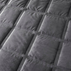 Brighton Square Slate Velvet Duvet Set