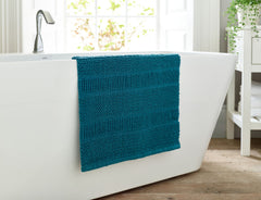 Deyongs Peacock Blue Romeo Bath Mat