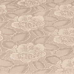 Damask Rose Brown Jacquard Table Cloth