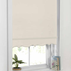 Cream Scalloped Roller Blind