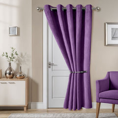 Twilight Amethyst Velvet Door Curtain