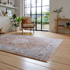 Vintage 35013 Terracotta Traditional Rug