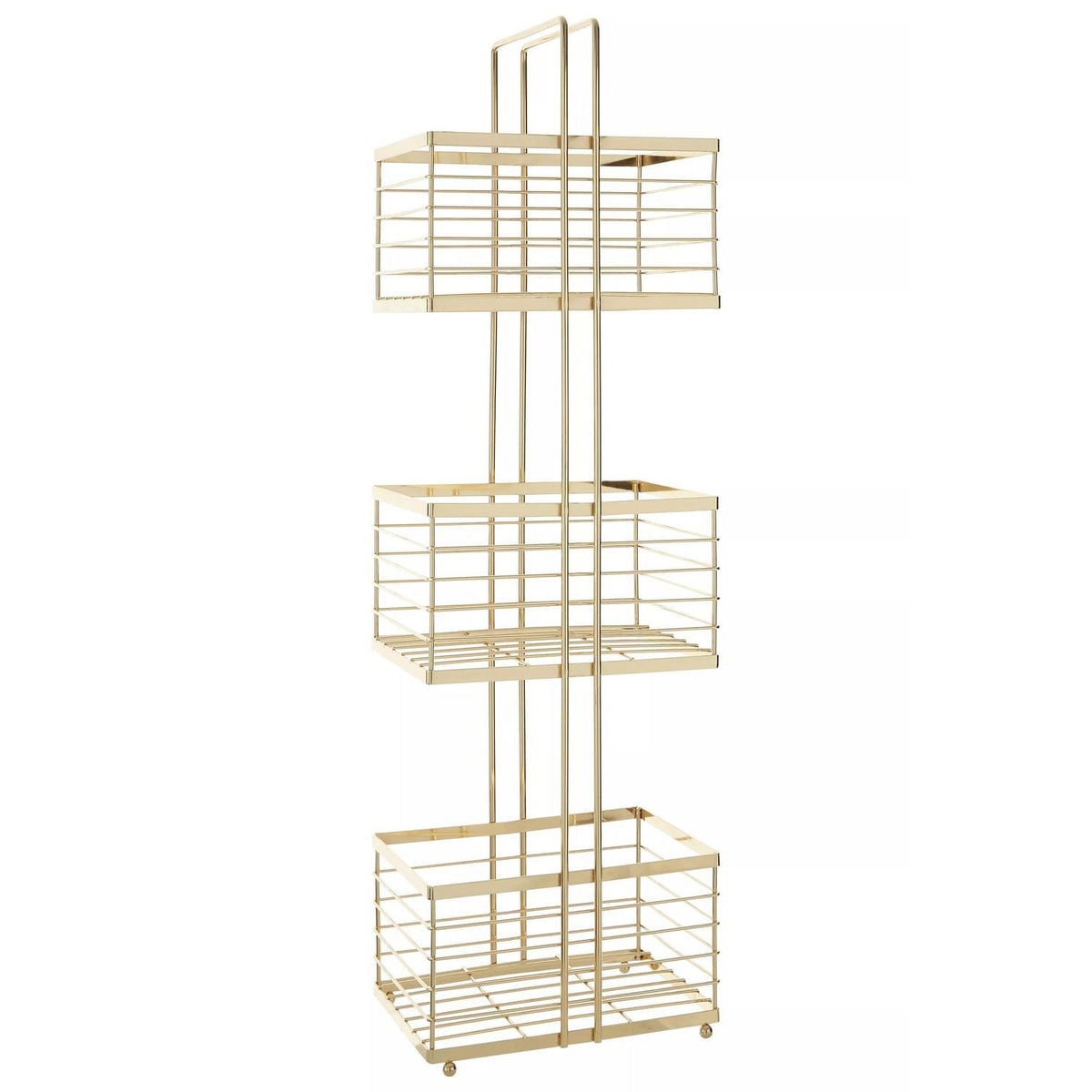 Dara Gold Rectangular Bathroom Storage Caddy