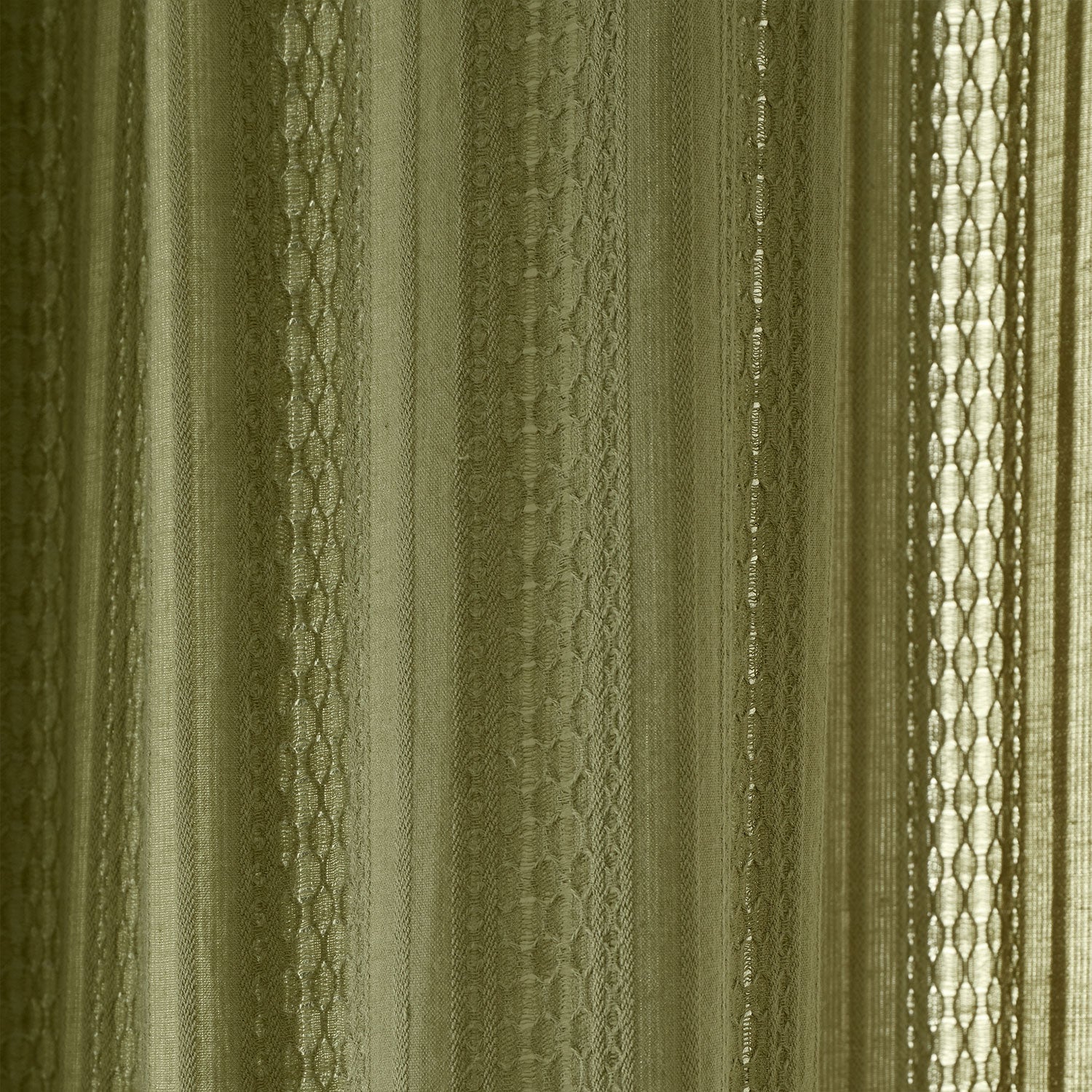 Pineapple Elephant Zofia Olive Green Broderie Anglaise Slot Top Voile Panel