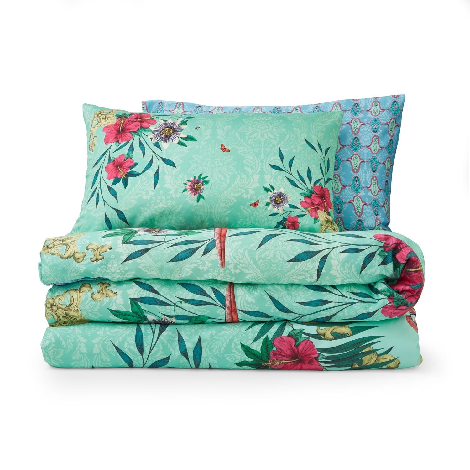 Matthew Williamson Green Paradise Parrot 200TC Sateen Duvet Set