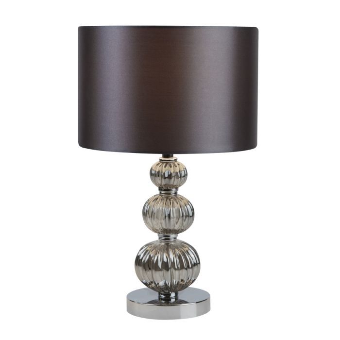 Chrome Glass Table Lamp