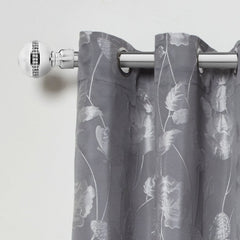 Chrome Bling Diamond Extendable Curtain Pole