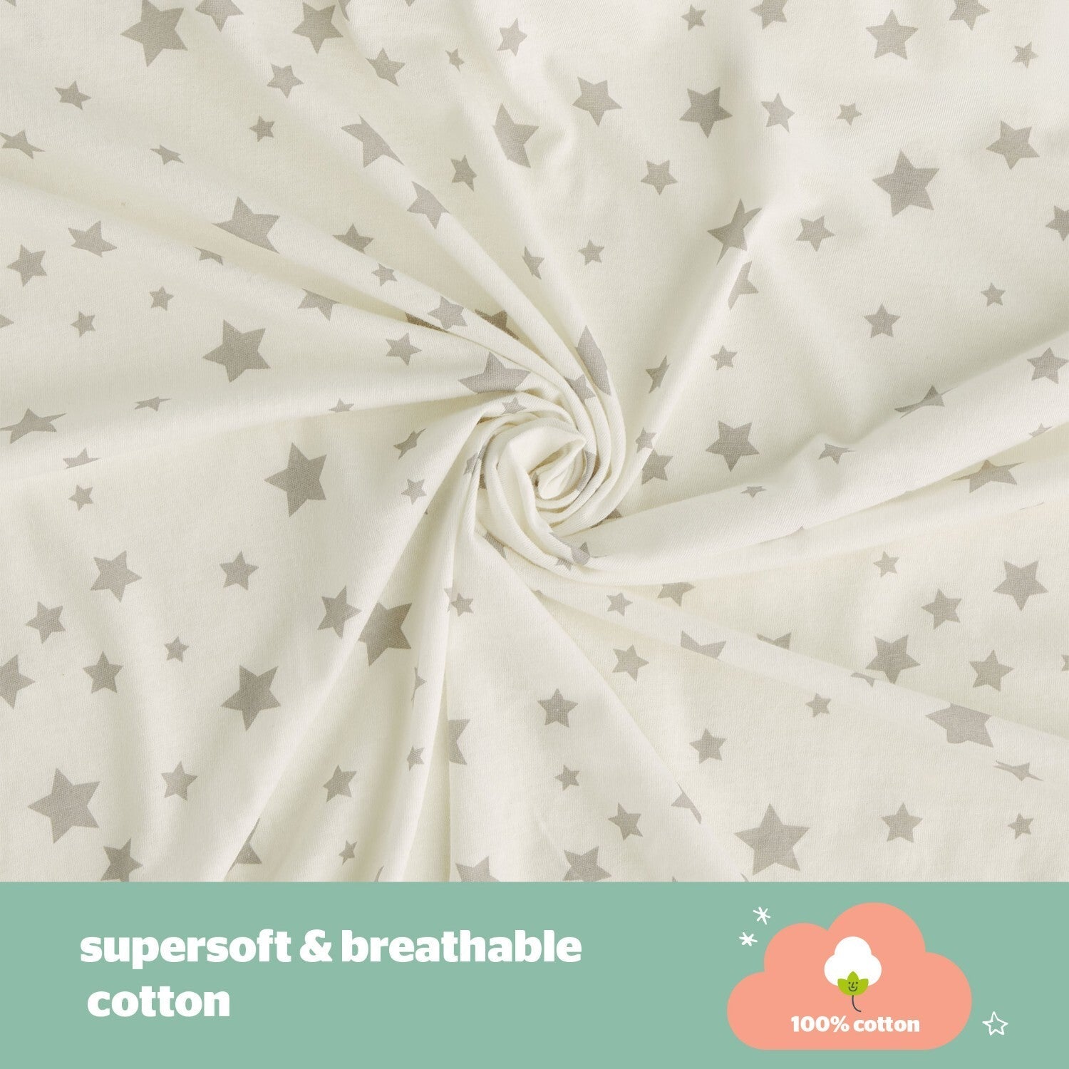 Silentnight Safe Nights Grey Baby 2.5 Tog Sleeping Bag