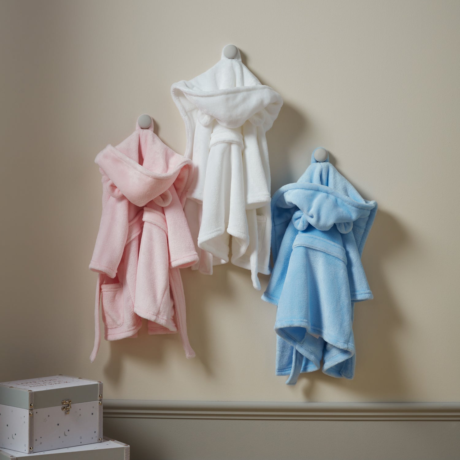 Bambino Baby's First Dressing Gown - White 3-6 Months