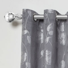 Chrome Crystal Extendable Curtain Pole