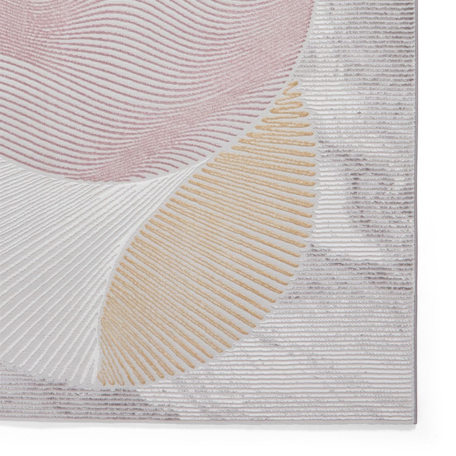 Creation 50097 Pink and Blue Modern Geometric Rug