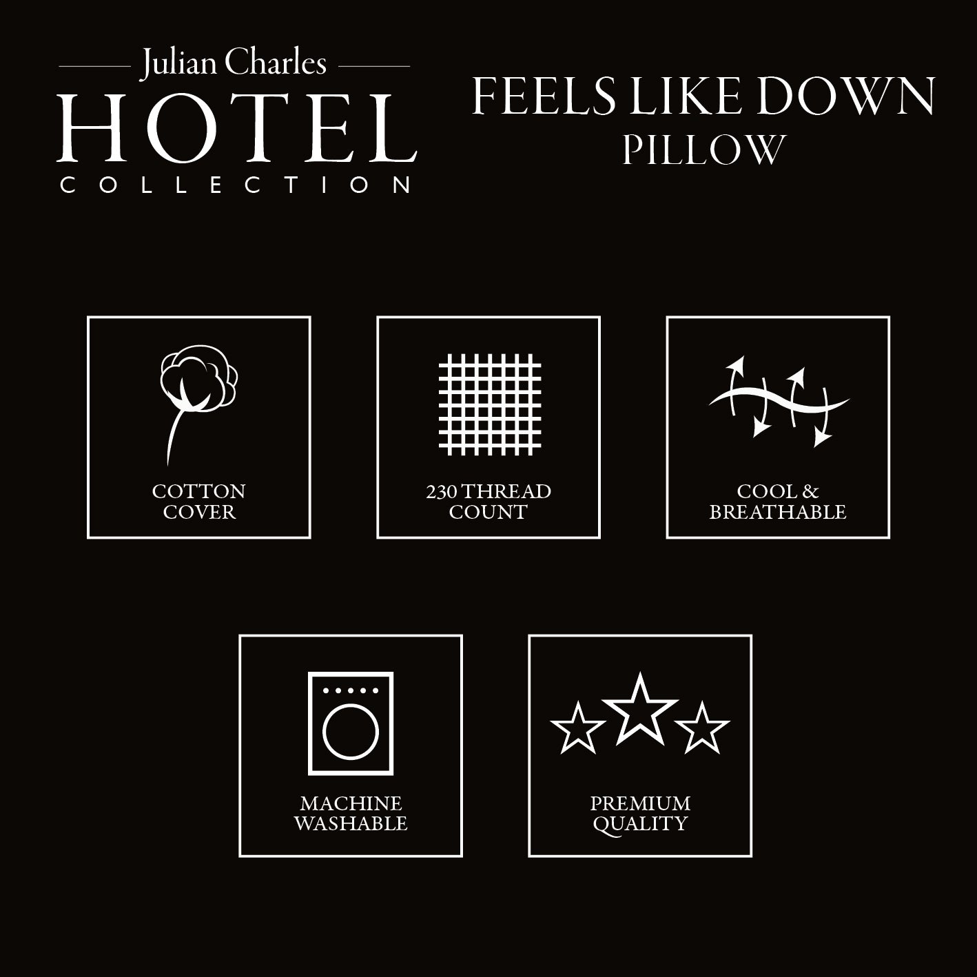 Feels Like Down Hotel Pillow (Firm)