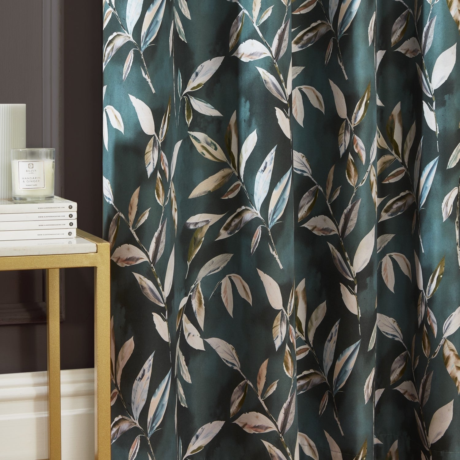 Madrid Bottle Green Eyelet Curtains