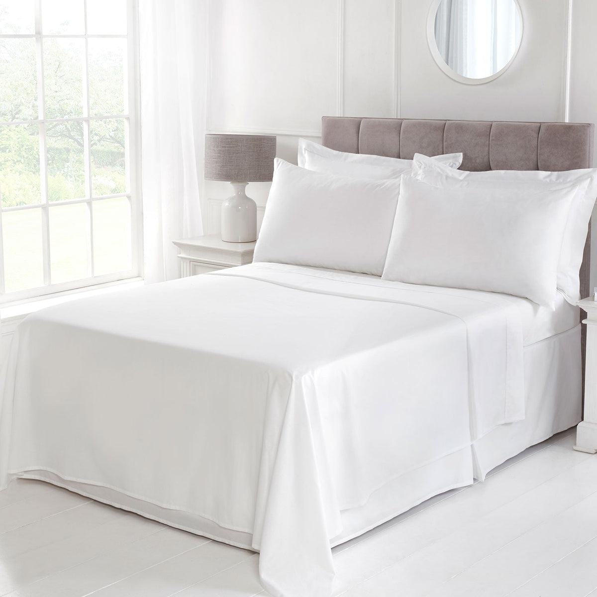 100% Cotton 180TC White Flat Sheet