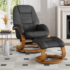 Ergonomic Executive Office Reclining Chair with Footstool