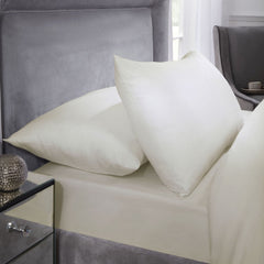 400 Thread Count Cream Cotton Pillowcases (Pair)