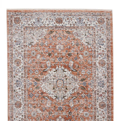 Vintage 35013 Terracotta Traditional Rug