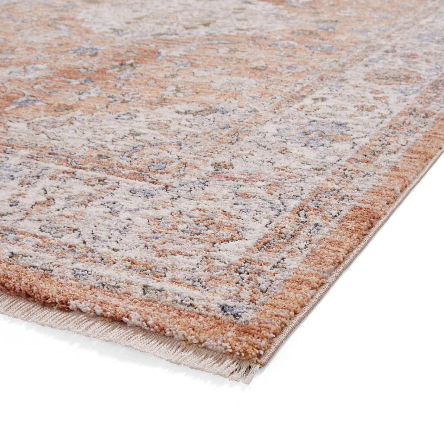 Vintage 35013 Terracotta Traditional Rug